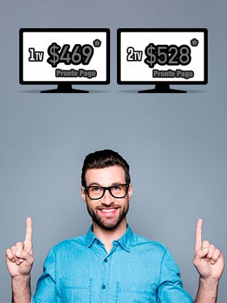 Paquete COSMO plus por una pantalla $ 469 y por dos pantallas $528 al mes